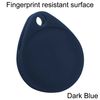 Ociodual Funda Protectora De Silicona Suave Elástica Llavero Compatible Con Airtag Azul Oscuro