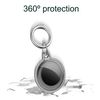 Ociodual Funda Protectora Tpu Flexible Llavero Antigolpes 360 Compatible Con Airtag Gris Cubierta