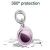 Ociodual Funda Protectora Tpu Flexible Llavero Antigolpes 360 Compatible Con Airtag Rosa Cubierta