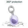Ociodual Funda Protectora Tpu Flexible Llavero Antigolpes 360 Compatible Con Airtag Violeta