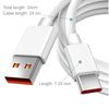 Cable Usb A Tipo C 0,3m 6a 100ba De Carga Rápida Y Transferencia De Datos Blanco Ociodual