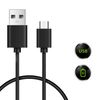 Cable De Micro Usb B 6mm A Usb 2.0 18cm Negro Carga De Batería Para Telefonos Ociodual