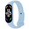 Ociodual Pulsera De Recambio De Silicona Flexible, Color Azul Claro, Compatible Con Mi Band 7 6 5