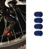 4 Tapones Circulares De Color Azul De Aluminio Para Ruedas De Automoviles.válvula Schrader Ociodual