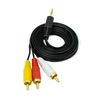 Ociodual Cable De 1,5m, Adaptador De Jack 3.5mm A 3 Rca L/r, Sonido Estéreo Analógico A/v