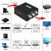 Ociodual Adaptador De Hdmi A Av, Negro, Audio Estéreo Y Video 1080p Pal/ntsc, Para Pc,tv,