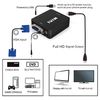 Ociodual Conversor De Video Y Audio, Adaptador De Vga+jack 3.5mm A Hdmi 1080p Negro, Para Pc Tv