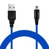 Ociodual Cable Usb 1,5m Azul Trenzado Compatible Con Ninten Dsi,dsi Xl,2ds,new 2ds Xl,3ds,new 3ds