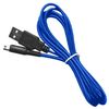 Ociodual Cable Usb 1,5m Azul Trenzado Compatible Con Ninten Dsi,dsi Xl,2ds,new 2ds Xl,3ds,new 3ds