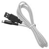 Ociodual Cable Usb 1,5m Plateado Trenzado Compatible Con Ninten Dsi Xl,2ds,3ds Xl,new 3ds