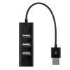 Ociodual Adaptador Hub 4 Puertos Usb 2.0 Multipuerto Datos Negro Para Pc Ordenadores Portatiles