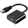 Ociodual Adaptador De Video De Usb 3.0 A Vga M/h, Resolución Hasta 1080p Full Hd Negro