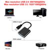 Ociodual Adaptador De Video De Usb 3.0 A Vga M/h, Resolución Hasta 1080p Full Hd Negro