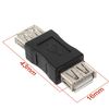 Ociodual Adaptador De Extensión Usb 2.0 Con Conector Tipo A Hembra A Hembra