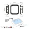 Ociodual Protector Con Cristal Templado Compatible Con Apple Watch 6/se/5/4 (40mm) Oro Blanco
