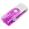 Ociodual Multi Lector De Tarjetas Usb 2.0 Con Tapa Para Sdhc Mmc Microsd Tf Micro Sd Violeta