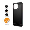 Ociodual Funda Protectora Negra Para Samsung Galaxy S22, Carcasa Efecto Fibra De Carbono