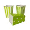 Ociodual 18x Cajas Para Palomitas, Color Verde, Ideal Fiestas, Cumpleaños, Navidad, Eventos