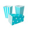 Ociodual 18x Cajas Para Palomitas, Color Azul, Ideal Fiestas, Cumpleaños, Navidad, Eventos