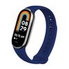 Ociodual Correa De Recambio Para Xiaomi Mi Band 8, De Color Azul Oscuro, Silicona, Enganche Metálico