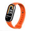 Ociodual Correa De Recambio Para Xiaomi Mi Band 8, De Color Naranja, Silicona, Enganche Metálico