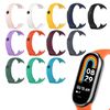 Ociodual Correa De Recambio Para Xiaomi Mi Band 8, De Color Naranja, Silicona, Enganche Metálico