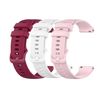 Ociodual Correa Compatible Con Reloj De 20mm, Color Burdeos/rosa/blanco