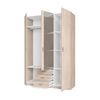 Armario Roma 3 Puertas + 3 Cajones Con Espejo Natural 215x148,9x51 Cm