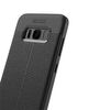 Funda Para Samsung Galaxy S8 Con Inserciones Símil Piel Negro