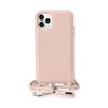 Funda Colgante De Silicona Premium Rosa Con Cuerda Para Iphone Se 2020 / 8 / 7