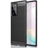 Funda Samsung Galaxy Note 20 Ultra Con Inserciones Símil A Fibra De Carbono Negro