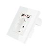 Enchufe De Pared Con Doble Usb 2.1a Clavija De Pared Para Toma De Corriente Para Empotrado En Pared