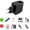 Adaptador Convertidor De Corriente Para Coche, 220v Av A 12v Dc 6w, Transformador Inversor Para Mechero Encendedor Coche Accesorios Protección Voltaje