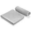 Toalla De Secado Rápido Para Sudor Fitness Gimnasio Tela De Microfibras Refrigerante Para Deporte 100x30 Cm Color Gris