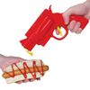 Dispensador De Salsas Y Aceites Con Forma De Pistola Con Dos Recipientes Para Ketchup, Mayonesa, Tomate, Mostaza