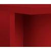 Mesa De Centro Tablero Resistente Mdf 3cm Rojo Llama 100x50cm