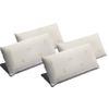 Pack 4 Almohadas Viscoelástica Soja 70 Cm Firmeza Media Ergonómicas Adaptables A Cabeza Y Cuello