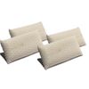 Pack 4 Almohadas Visco Nature Care 60x40 Cm Firmeza Media - Núcleo De Viscoelástica - Desenfundable - Color Beige