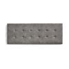 Cabecero De Cama 105 Capitone Cuadros Tela Antimanchas 112x57x5cm Gris