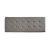 Cabecero De Cama 160 Capitone Cuadros Polipiel 162x57x5cm Gris