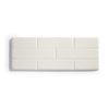 Cabecero De Cama 105 Muro Ladrillos De Polipiel 112x57x5cm Blanco