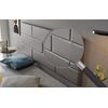 Cabecero De Cama 105 Muro Ladrillos De Polipiel 112x57x5cm Gris