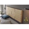 Cabecero De Cama 120 Muro Ladrillos De Polipiel 152x57x5cm Camel Claro