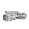 Sofá Chaiselongue Rubí De Tela Antimanchas Derecha Color Gris 3 Plazas 265x145x102 Cm