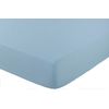 Bajeras Ajustables Lisas Lino Azul Mar Cama 90