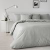 Funda Nordica Botones Lino Gris Cama 90