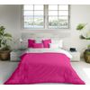 Funda Nórdica Bicolor Fucsia/blanco Cama 105 Cm