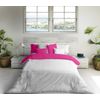 Funda Nórdica Bicolor Fucsia/blanco Cama 105 Cm