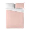 Funda Nórdica Bicolor Rosa/blanco Cama 150 Cm