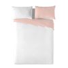 Funda Nórdica Bicolor Rosa/blanco Cama 150 Cm